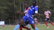 Ezekiel Okare of Sofapaka and Wyvonne Isuza of AFC Leopards
