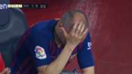 Iniesta lágrimas banquillo
