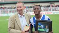 Evelyn Nwabouku and Thomas Dennerby