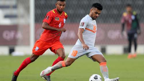 Brandon Fernandes, Jamal Bhuyan, Bangladesh vs India, 2022 World Cup Qualifiers
