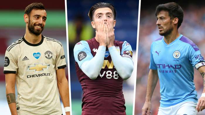 Bruno Fernandes Jack Grealish David Silva
