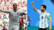 Cristiano Ronaldo Lionel Messi collage