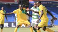 Cliff Nyakeya of Mathare United v Nzoia Sugar.