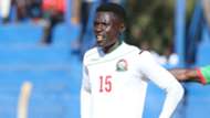 Harambee Stars defender Robinson Kamura.