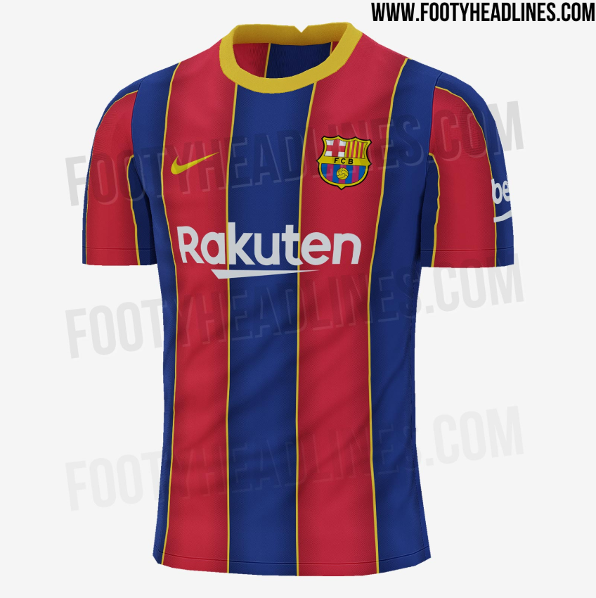 Fc Barcelona Erste Bilder Des Neuen Heimtrikots 2020 21 Geleaked Goal Com