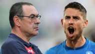 Maurizio Sarri Jorginho Napoli 2017-18