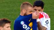 captura De Rossi Enzo Perez Superclasico 2019