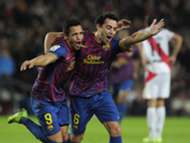 Alexis Sánchez y Xavi. Barcelona