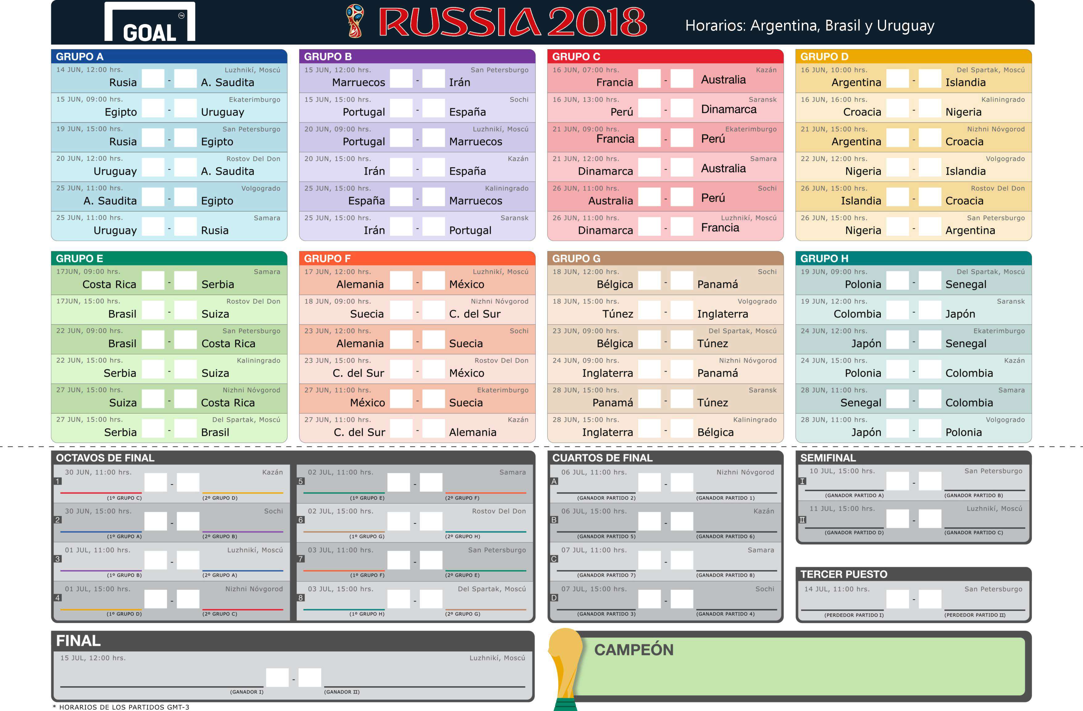Como Descargar El Fixture Del Mundial Excel Google Calendar Y Pdf Goal Com calendario mundial rusia 2021 excel
