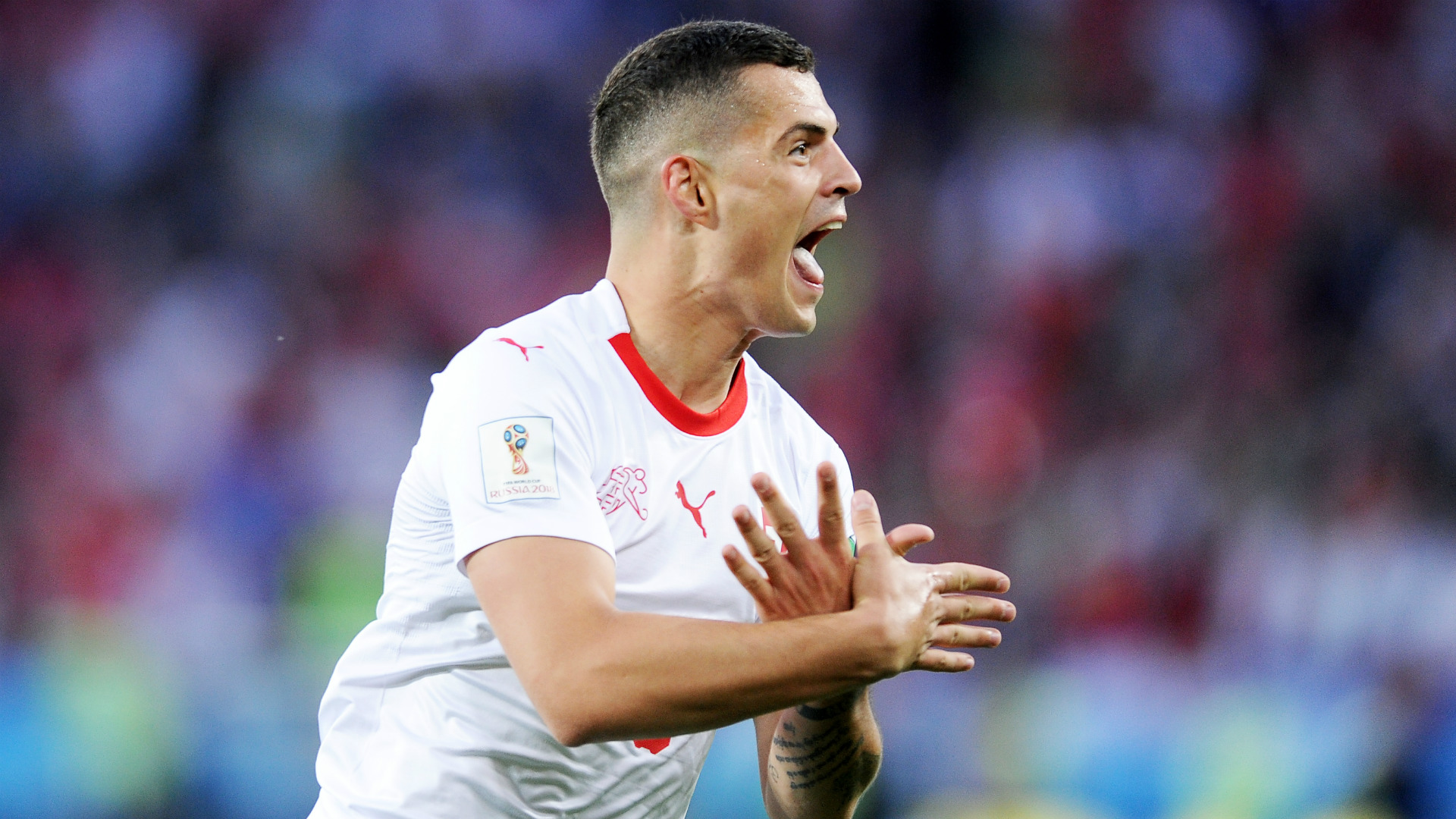 World Cup Why did Xhaka  Shaqiri celebrate by making 