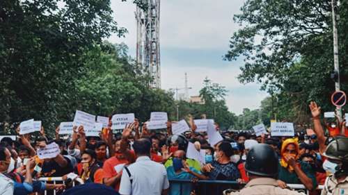East Bengal fan protest