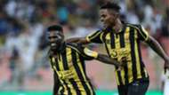 هارون كمارا وعبد العزيز البيشي يحتفلان مع الاتحاد ضد التعاون في الدوري السعودي