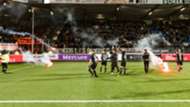 Willem II - NAC Breda, vuurwerk