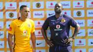 Gustavo Paez and Steve Komphela of Kaizer Chiefs