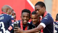 Thabang Monare, Daine Klate and Mogakolodi Ngele of Bidvest Wits