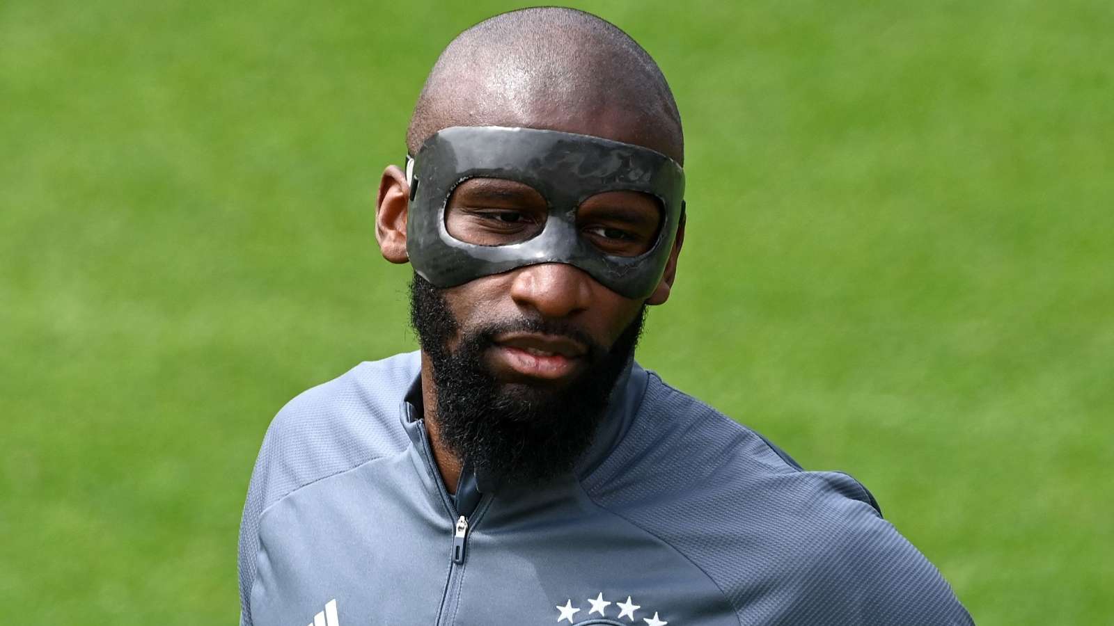 Why is Germany's Antonio Rudiger wearing a face mask at Euro 2020