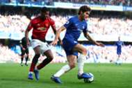 Marcus Rashford Marcos Alonso Chelsea Manchester United Premier League 10/20/18