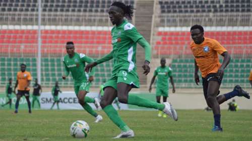Tito Okello of Gor Mahia vs AFC Leopards.