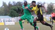 JOASH ONYANGO of Gor Mahia and GEORGE ODHIAMBO of Tusker.