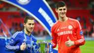 Eden Hazard Thibaut Courtois Chelsea 2014-15