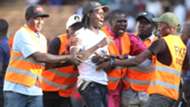 Gor Mahia fan who invaded the pitch.