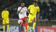 Johanna Omollo of Kenya and Harambee Stars vs Koffi Franco of Togo.