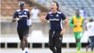 Hassan Oktay of Gor Mahia celebrates after the derby.