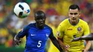 N'Golo Kante plays against Romania for France