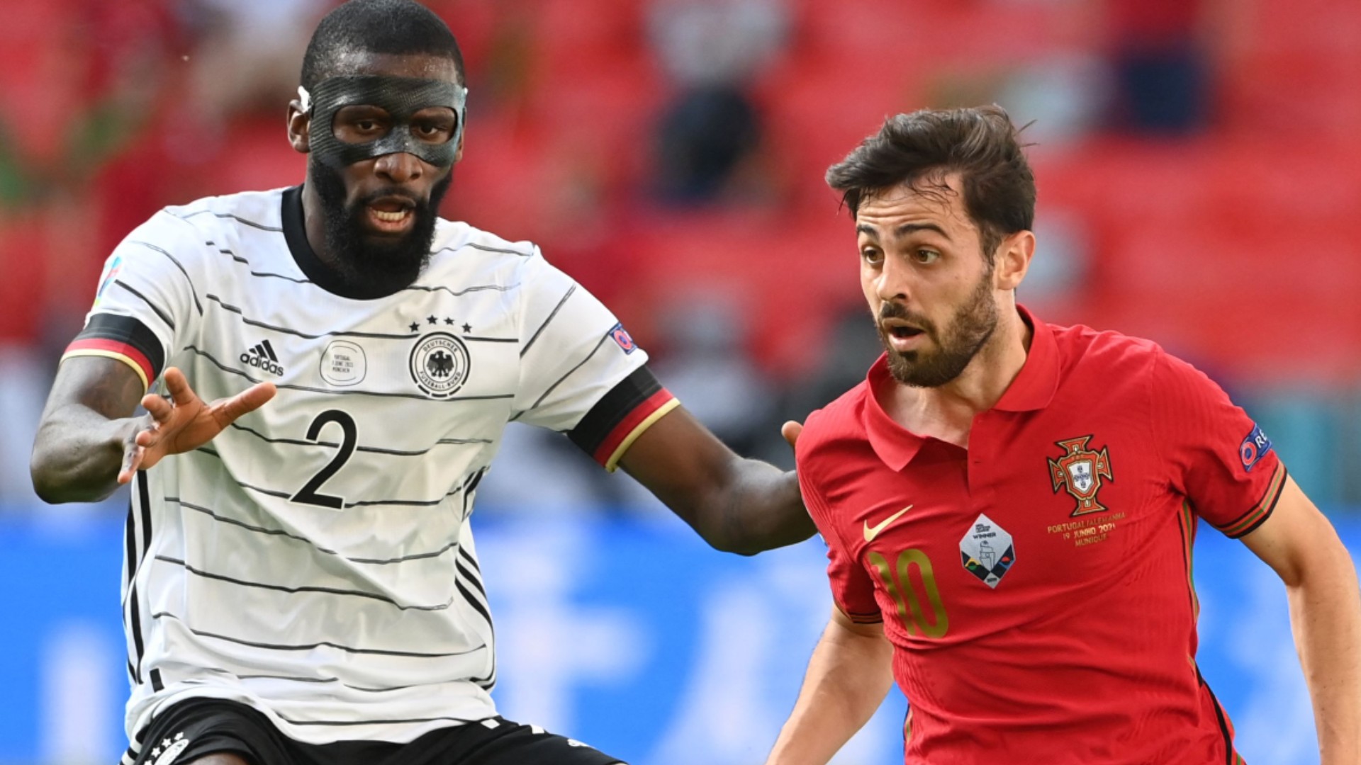 Why Is Germany S Antonio Rudiger Wearing A Face Mask At Euro Goal Com