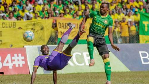 Fiston Abdoul Razak of Yanga SC vs Mbeya City.