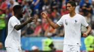 Samuel Umtiti Raphael Varane Uruguay France