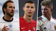 Harry Kane Cristiano Ronaldo Kevin De Bruyne 2020-21