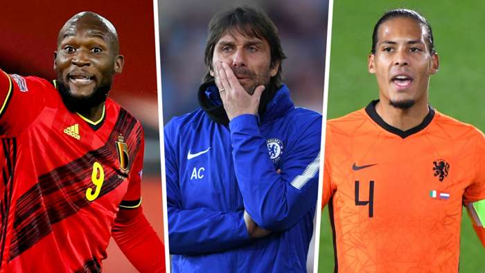 Romelu Lukaku Antonio Conte Virgil van Dijk