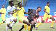 Sofapaka Kevin Kimani v Jeff Oyemba of Kariobangi sharks.
