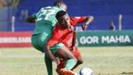 Yema Mwana of Bandari FC and Charles Momanyi of Gor Mahia in action.