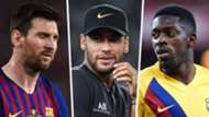 Lionel Messy Neymar Ousmane Dembele