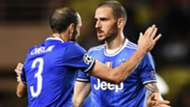 Giorgio Chiellini Leonardo Bonucci Juventus Champions League