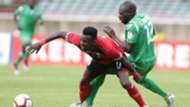 Joash Onyango of Gor Mahia vs Hansel Ochieng of AFC Leopards.