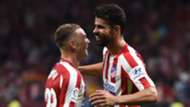 Kieran Trippier and Diego Costa
