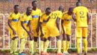 Wazito FC players celebrate.