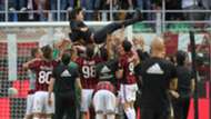 Vincenzo Montella Milan celebrating Serie A