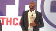 Gor Mahia defender Joash Onyango with KPL trophy.