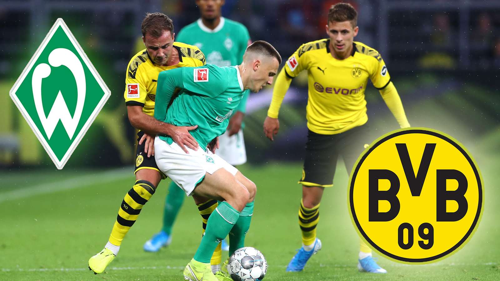 Wer zeigt / überträgt Werder Bremen vs. BVB (Borussia Dortmund) heute