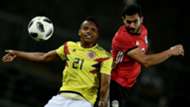 Jose Heriberto Izquierdo Sam Morsy Egypt Colombia international friendly 2018