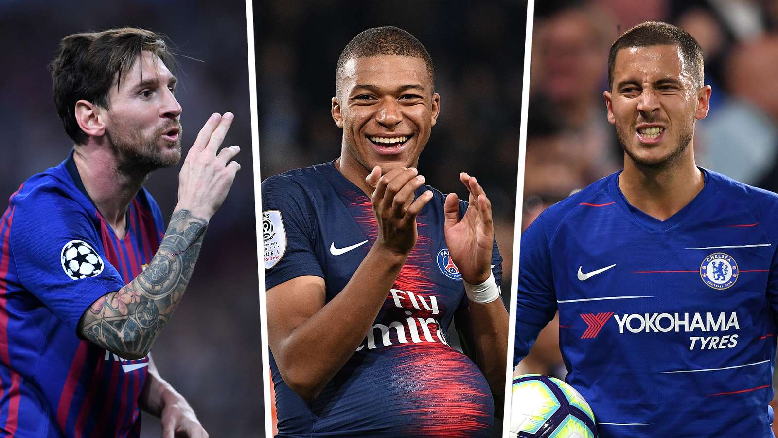 Mbappé, Neymar, Messi, Hazard et les joueurs les plus décisifs dans les