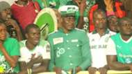 Gor Mahia fans v Rayon Sports at Kasarani.