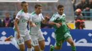 Raja Casablanca's Moutouali Mohsine, and Difaa d'El Jadida's Adil Sassa & Oussama El Ghrib