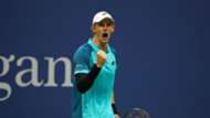 Kevin Anderson of South Africa celebrates