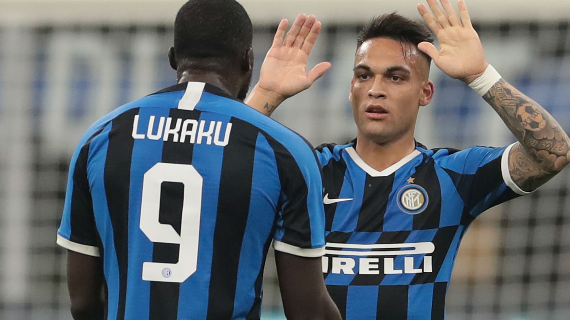 Image result for lautaro martinez and lukaku