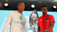 Matome Mathiane of Golden Arrows with Innocent Maela of Orlando Pirates